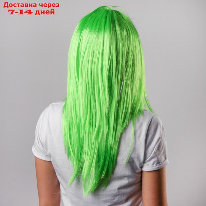 Карнавальный парик "Красотка", цвет зелёный - фото 2 - id-p209297592