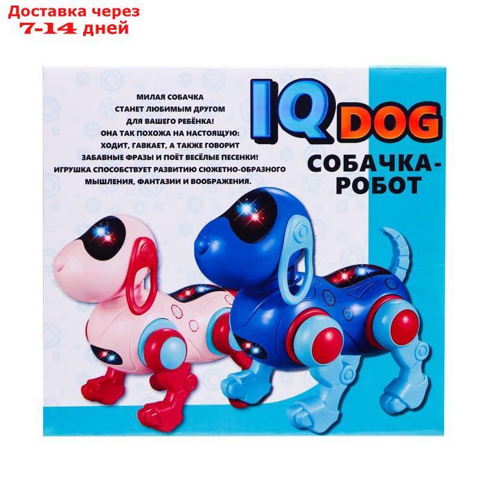 WOOW TOYS Собака "IQ DOG", ходит, поет, работает от батареек, цвет голубой - фото 2 - id-p209295638