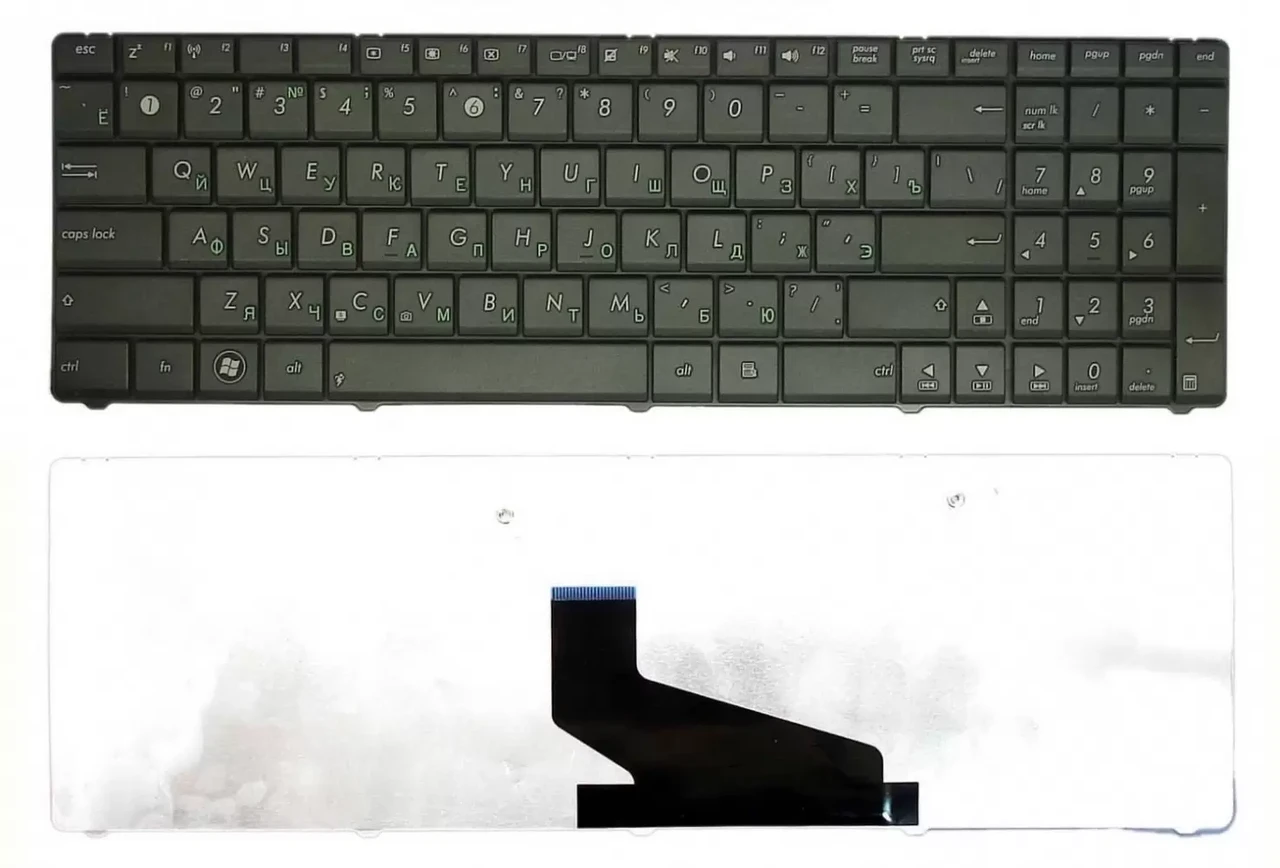Клавиатура для ноутбука Asus K53T, K53U, K73T, X53B, X53U, A53BE, A53BR, A53BY, A53TA, черная