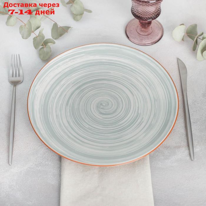 Тарелка обеденная "Искушение", d=26,5 см, цвет серый - фото 1 - id-p209298636