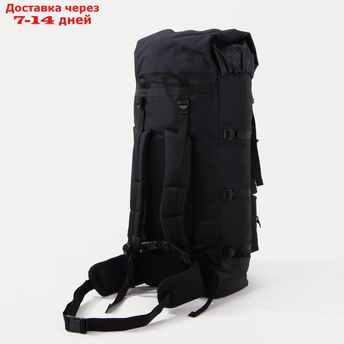 Рюкзак "Пикбастон", 100 л, отд на стяжке, 4 н/кармана, черный - фото 2 - id-p209306583