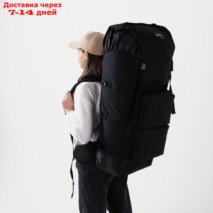 Рюкзак "Пикбастон", 100 л, отд на стяжке, 4 н/кармана, черный - фото 8 - id-p209306583