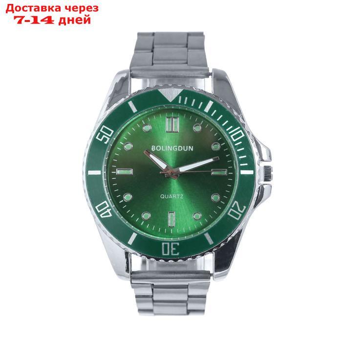 Часы наручные мужские "Bolingdun", d=4.5 см, зелёные - фото 1 - id-p209303588