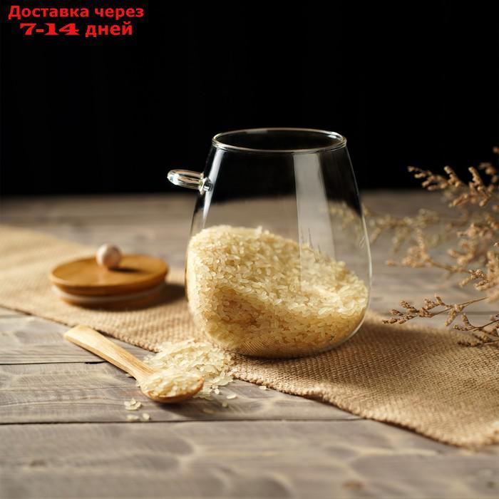 Банка для сыпучих продуктов "Эко" с ложкой, 1000 мл, 11,5×11×16 см - фото 6 - id-p209301631