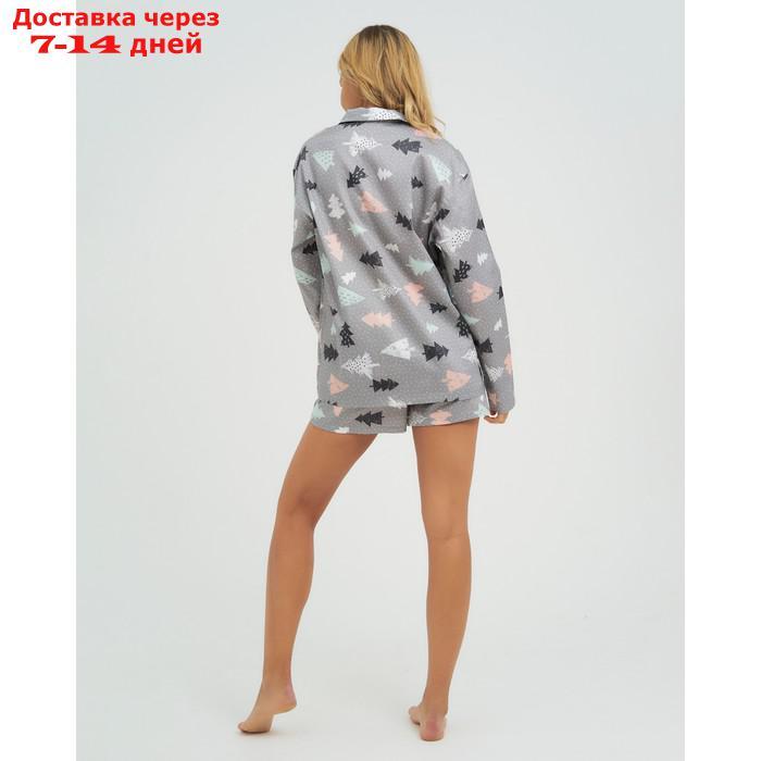 Пижама (рубашка, шорты) женская KAFTAN "Елки", р. 48-50 - фото 7 - id-p209292481