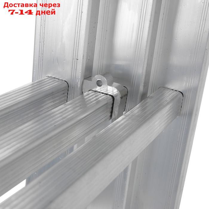 Лестница TUNDRA, трехсекционная, алюминиевая, 8 ступеней - фото 2 - id-p209301671