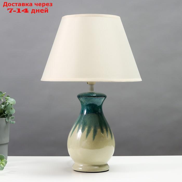 Настольная лампа 16800/1GN E14 40Вт бело-зеленый 25x25x37 см - фото 1 - id-p209295763