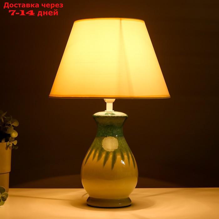 Настольная лампа 16800/1GN E14 40Вт бело-зеленый 25x25x37 см - фото 3 - id-p209295763