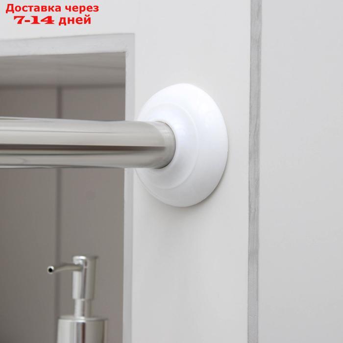 Карниз для ванной комнаты п-образный, 90×90×90 см, нержавеющая сталь - фото 9 - id-p209302714
