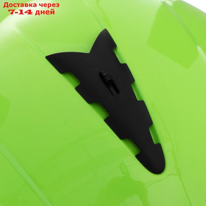 Шлем открытый с визором, зеленый, размер XL, OF635 - фото 9 - id-p209299768