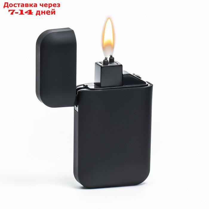 Зажигалка электронная "Классика", дуговая, USB. чёрная - фото 2 - id-p209291623