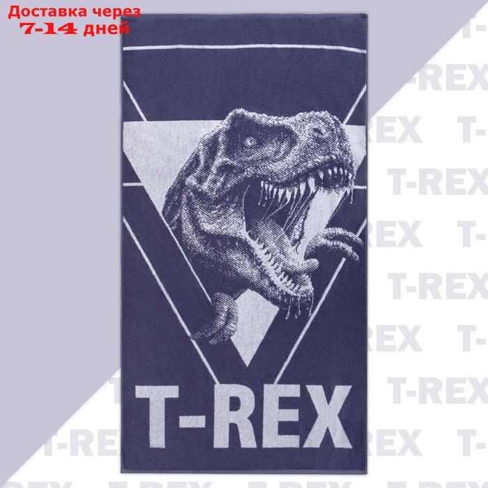 Полотенце махровое Этель T-REX, 70х130 см, 100% хлопок, 420гр/м2 - фото 1 - id-p209299802