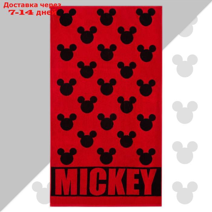 Полотенце махровое Mickey "Микки Маус", красный, 70х130 см, 100% хлопок, 420гр/м2 - фото 1 - id-p209299806