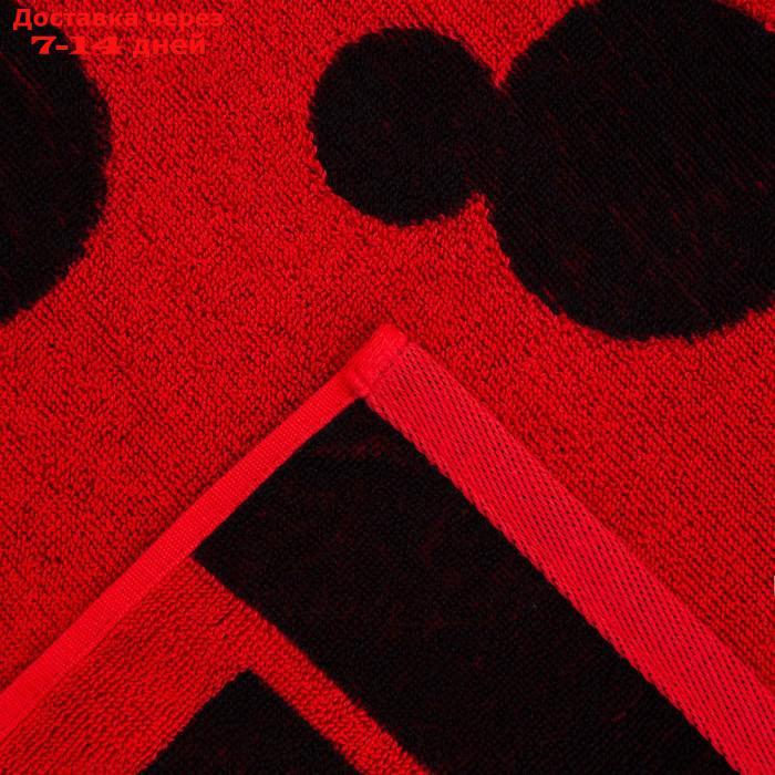 Полотенце махровое Mickey "Микки Маус", красный, 70х130 см, 100% хлопок, 420гр/м2 - фото 3 - id-p209299806