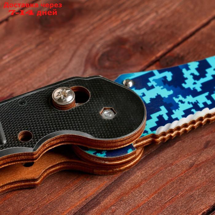 Сувенир деревянный "Ножик раскладной" голубой, синий - фото 5 - id-p209299808