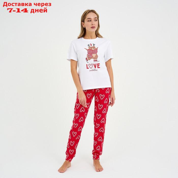Пижама женская (футболка и брюки) KAFTAN "Love" р.40-42