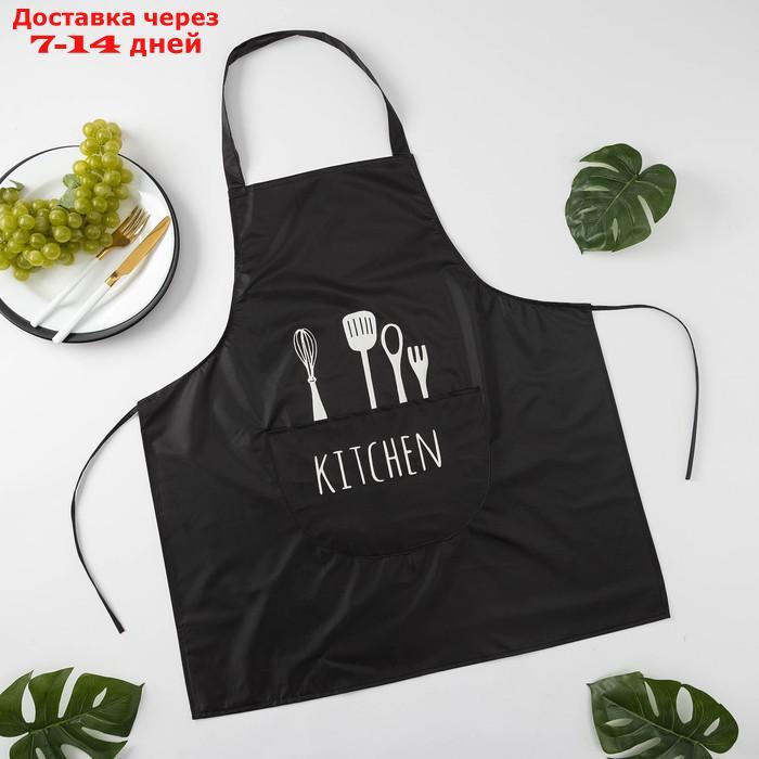 Фартук Доляна "Kitchen", 70*65 см, 100% п/э - фото 1 - id-p209298827