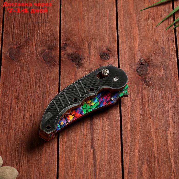 Сувенир деревянный "Ножик раскладной" разноцветный витраж - фото 4 - id-p209299820