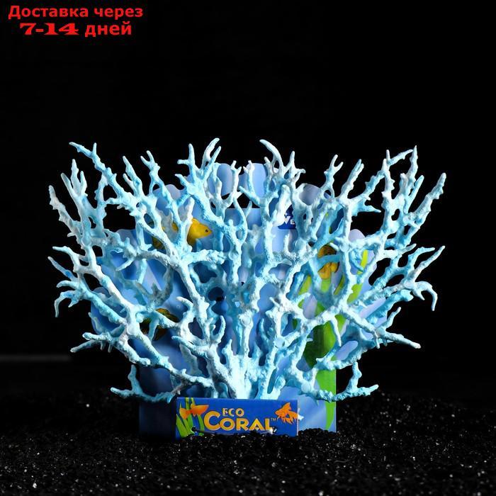 Коралл пластиковый большой 24,5 х 4 х 19 см, голубой - фото 1 - id-p209290212