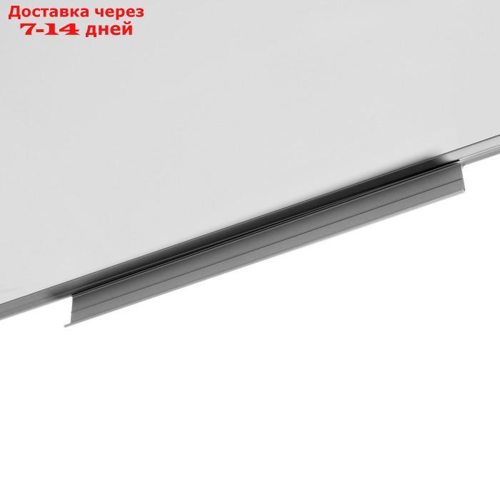 Доска магнитно-маркерная 100х150 см, Calligrata PREMIUM, в алюминиевой рамке, с полочкой - фото 3 - id-p209294890