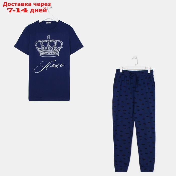 Пижама мужская (футболка и брюки) KAFTAN "Crown" р.56 - фото 9 - id-p209300840