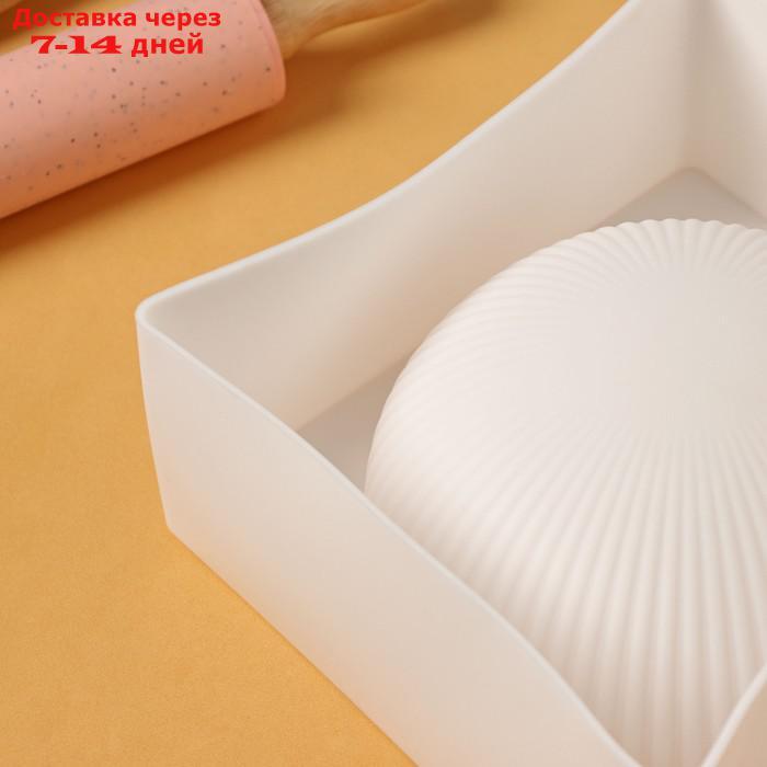 Форма для муссовых десертов и выпечки Доляна "Полусфера", 19×8 см, цвет белый - фото 4 - id-p209295892