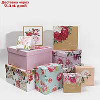 Набор подарочных коробок 10 в 1 "Цветы", 10.2 × 10.2 × 6 28.2 × 28.2 × 15 см