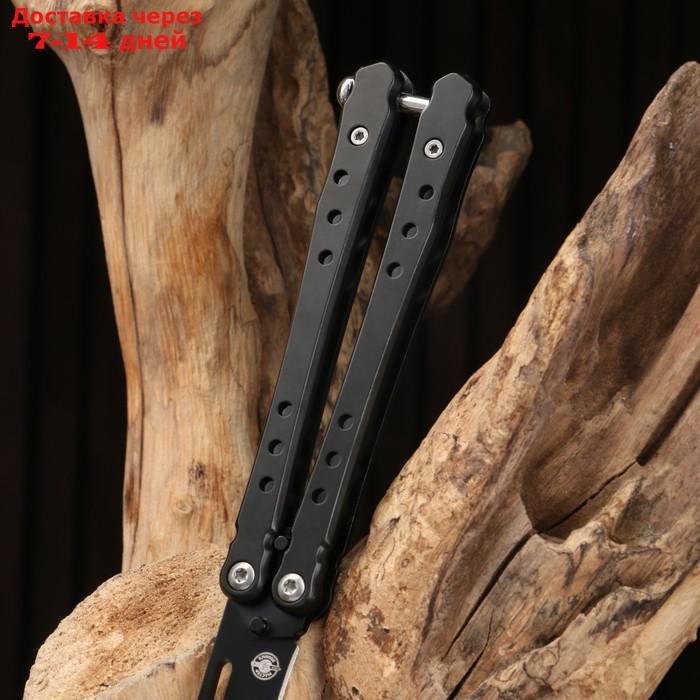 Нож-бабочка "Аскет" сталь - 420, рукоять - сталь, 20 см - фото 4 - id-p209301899