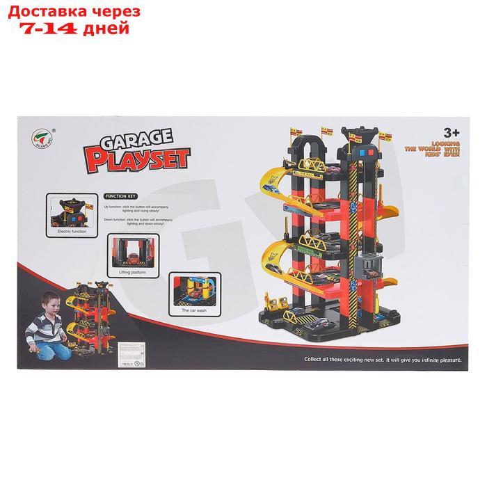 Игровой набор "Мегапарковка", с 10 машинками и электрическим лифтом, работает от батареек - фото 2 - id-p209295001