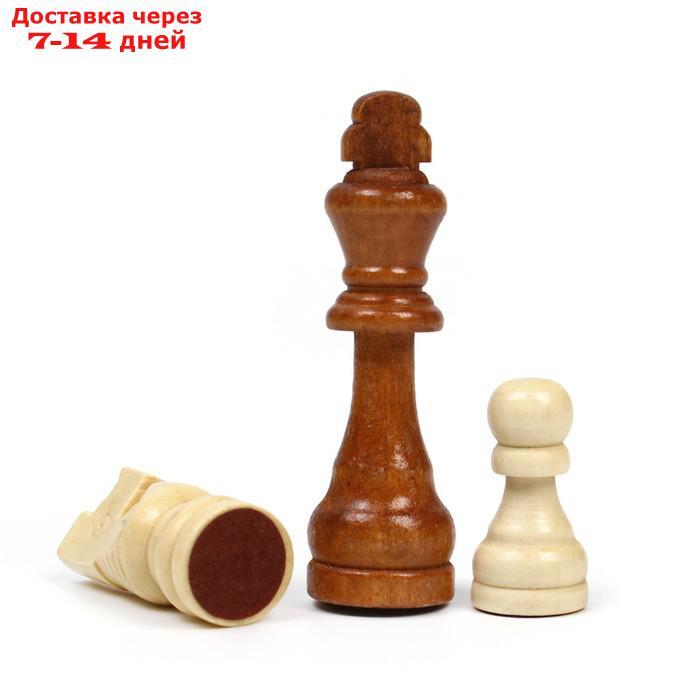 Шахматы гроссмейстерские (доска дерево 43х43 см, фигуры дерево, король h=9 см) ) - фото 2 - id-p209297956