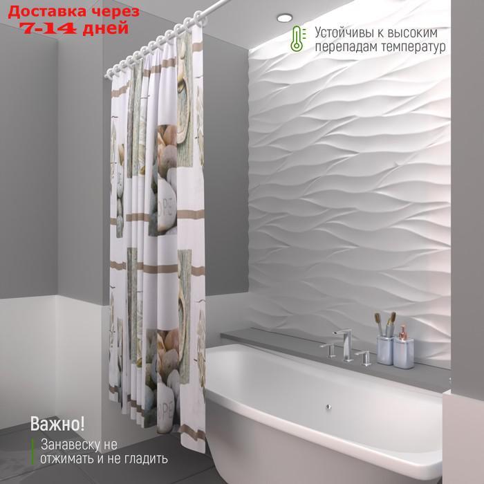 Штора для ванной комнаты Доляна "Гармония", 180×180 см, EVA - фото 5 - id-p209295993