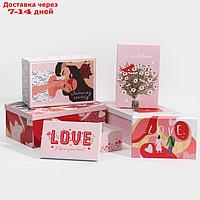 Набор подарочных коробок 6 в 1 "Love", 20 х 12.5 х 7.5 32.5 х 20 х 12.5 см