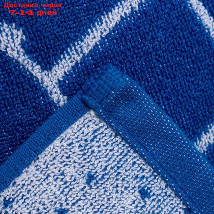 Полотенце махровое Этель "Весы" синий, 67х130 см, 100% хлопок, 420гр/м2 - фото 4 - id-p209291876