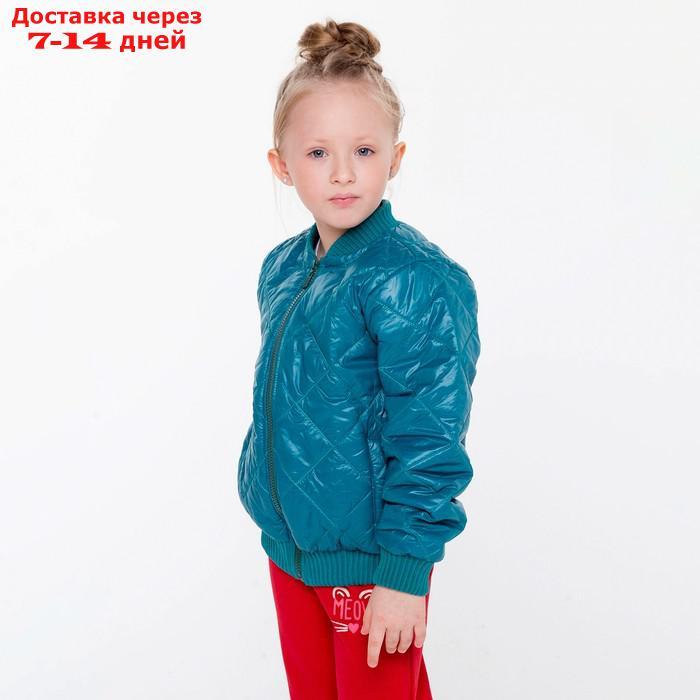 Куртка для девочки, цвет зелёный, рост 104 см - фото 3 - id-p209304977