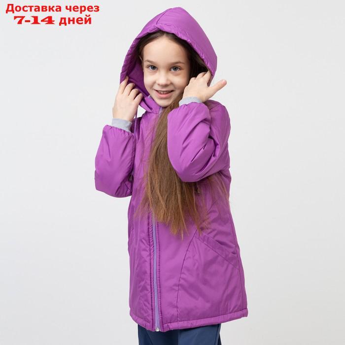 Куртка для девочки, цвет сиреневый, рост 110-116 см - фото 3 - id-p209305990