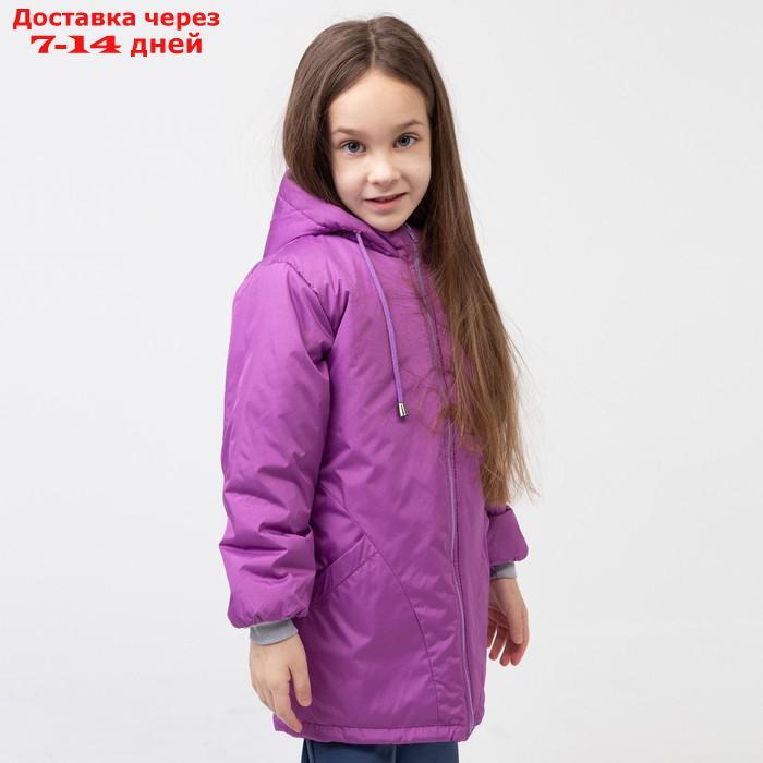 Куртка для девочки, цвет сиреневый, рост 110-116 см - фото 5 - id-p209305990