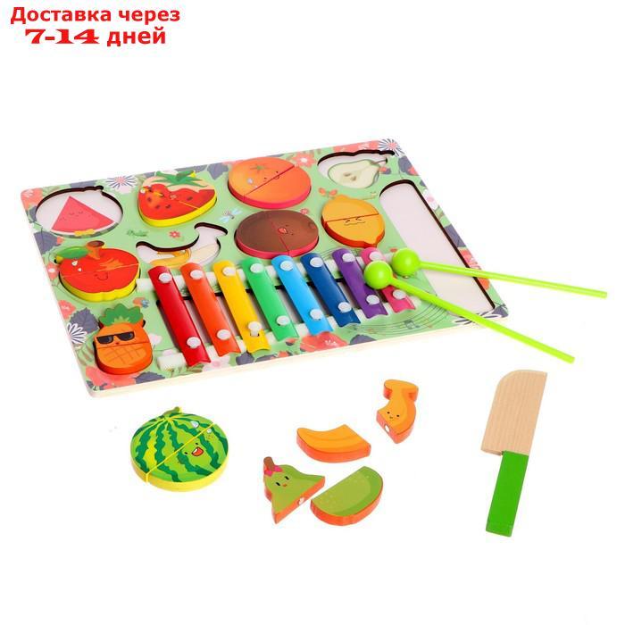 Детский развивающий набор "Музыкальные фрукты" 29,5 × 22 × 3 см - фото 1 - id-p209306020