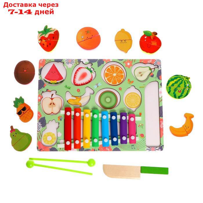Детский развивающий набор "Музыкальные фрукты" 29,5 × 22 × 3 см - фото 4 - id-p209306020