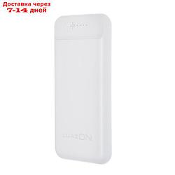 Внешний аккумулятор LuazON PB-29, Li-Pol, 10000 мАч, 2 USB, Type-C, microUSB, 2.1 A/1 A