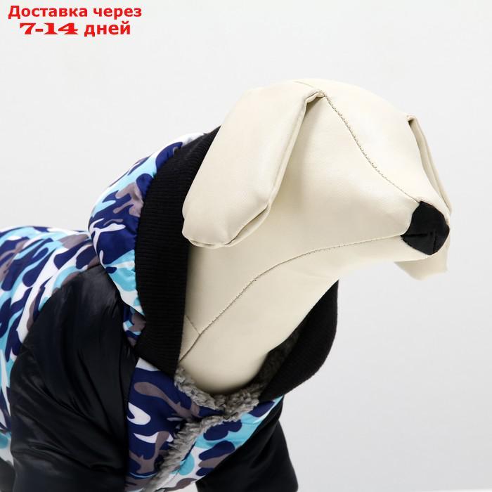 Комбинезон для собак на меховом подкладе с капюшоном, размер S - фото 4 - id-p209302050