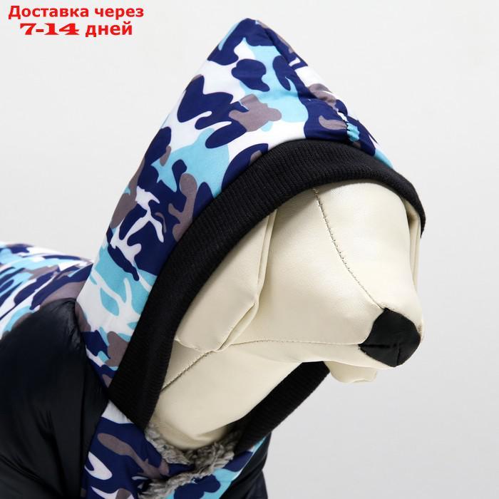 Комбинезон для собак на меховом подкладе с капюшоном, размер S - фото 5 - id-p209302050