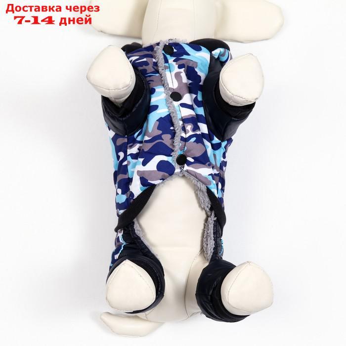 Комбинезон для собак на меховом подкладе с капюшоном, размер S - фото 7 - id-p209302050