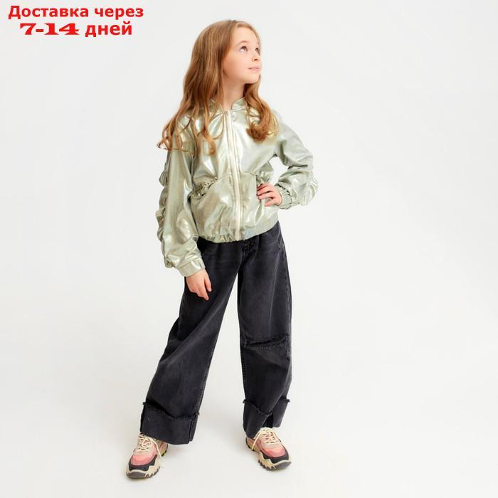 Жакет (бомбер) детский MINAKU: Casual Collection KIDS цвет зеленый, рост 146 - фото 3 - id-p209306038