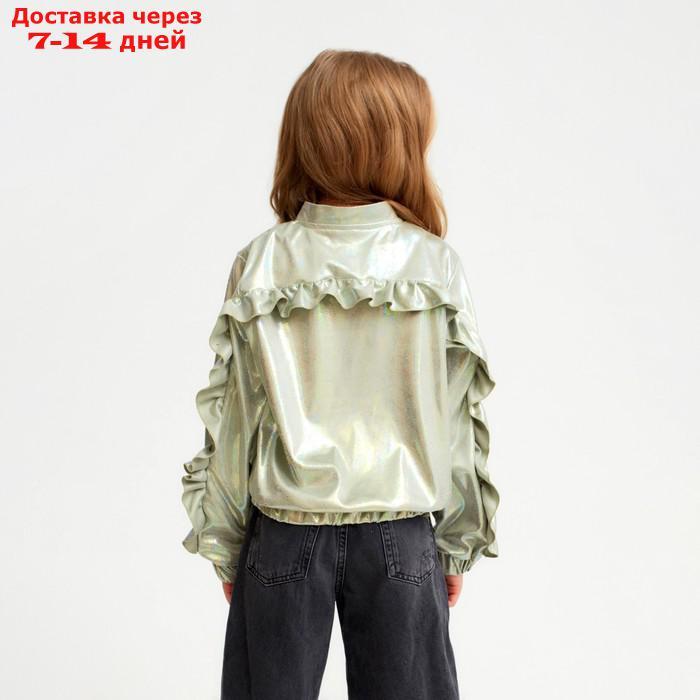 Жакет (бомбер) детский MINAKU: Casual Collection KIDS цвет зеленый, рост 128 - фото 5 - id-p209306043