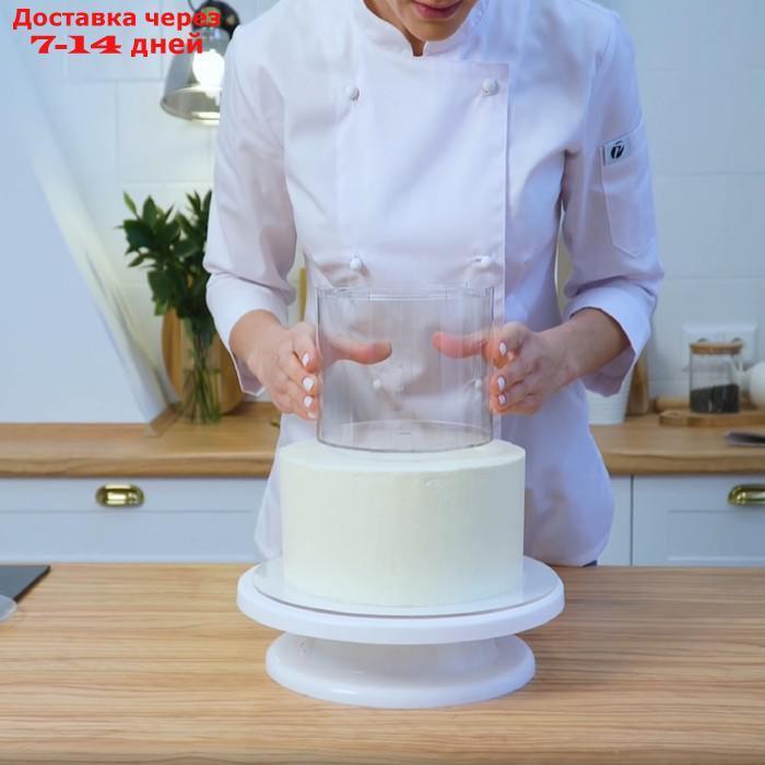 Фальш ярус для торта, цилиндр, d=15 см, h=12 см, цвет прозрачный - фото 4 - id-p209295146