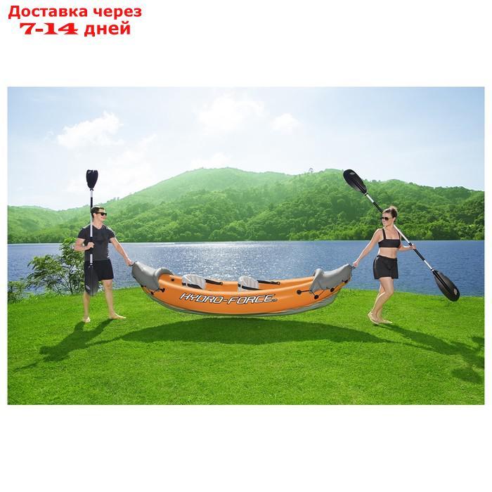 Байдарка Lite-Rapid X2 Kayak, 2 местная, вёсла 218 см, до 160 кг, 321 х 88 х 48 см, 65077 Bestway - фото 9 - id-p209299128