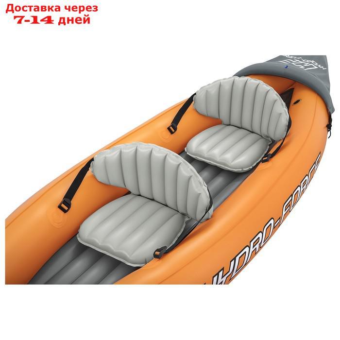 Байдарка Lite-Rapid X2 Kayak, 2 местная, вёсла 218 см, до 160 кг, 321 х 88 х 48 см, 65077 Bestway - фото 10 - id-p209299128