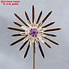 Сувенир интерьерный стекло, кварц "Солнечный цветок из горного хрусталя" 42х8х20 см, фото 5