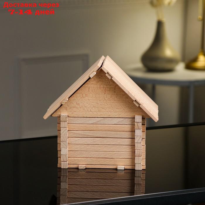 Конструктор деревянный "Загородный домик", 3 в 1, 146 деталей, массив - фото 6 - id-p209301162