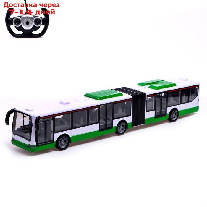 Автобус радиоуправляемый "Городской", работает от аккумулятора, цвет зелёный - фото 1 - id-p209306153